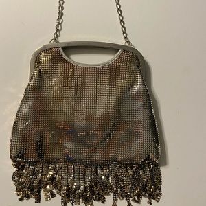 Vintage silver mesh whiting and David evening bag